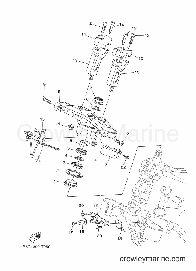 2018 Street Bike MTT850D - MTT850D (B1J2) [010] - STEERING