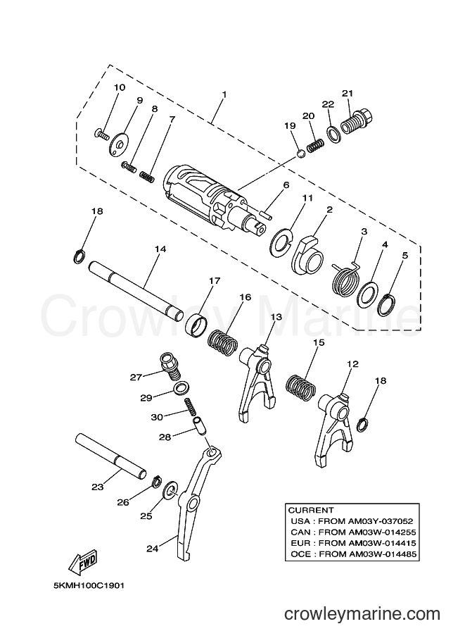 2004 ATV YFM660FWA - YFM660FWA (5KMK) [010] - SHIFT CAM & FORK
