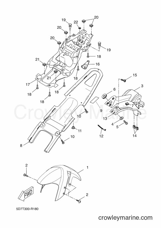 2016 Sport Bike YZF-R125A - YZF-R125A (5D7T) [090] - FENDER