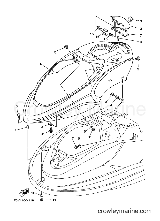 Yamaha Motors XA1200A-C (F0VA) [010] - ENGINE HATCH 1