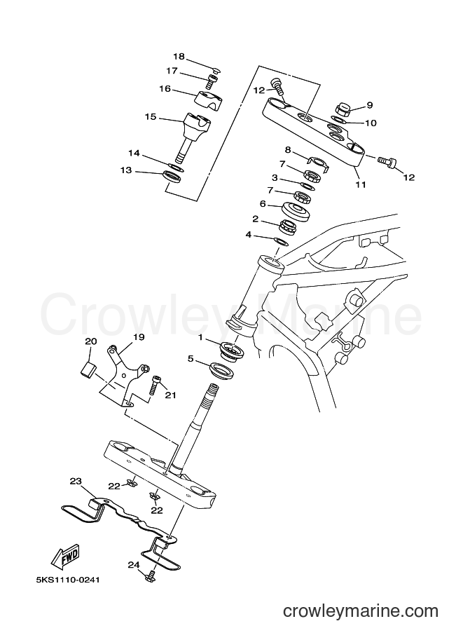 Yamaha Motors XVS1100A (5YSR) [040] - STEERING