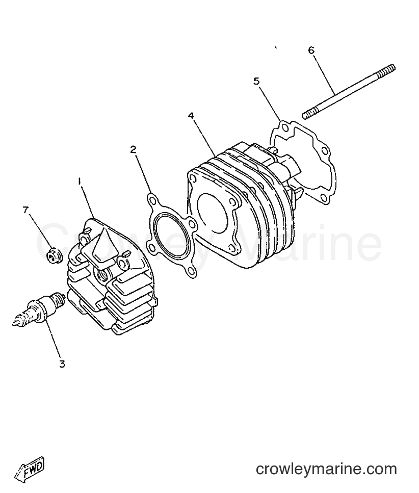 1996 Scooter CY50R - CY50R (3WG6) [999] - CYLINDER & CRANKCASE