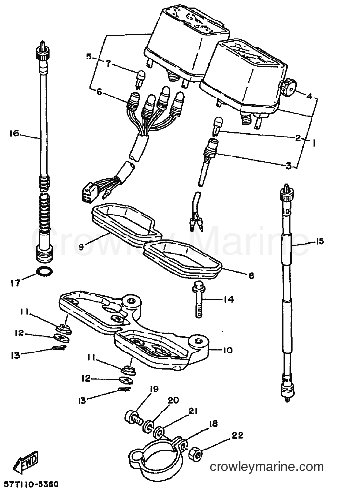 1993 Dirt Bike XT350D - XT350D (3NV9) [010] - METER