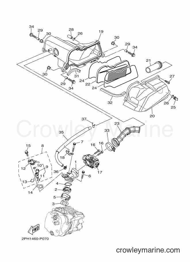 Yamaha Motors LNS125 (2PH2) [010] - INTAKE