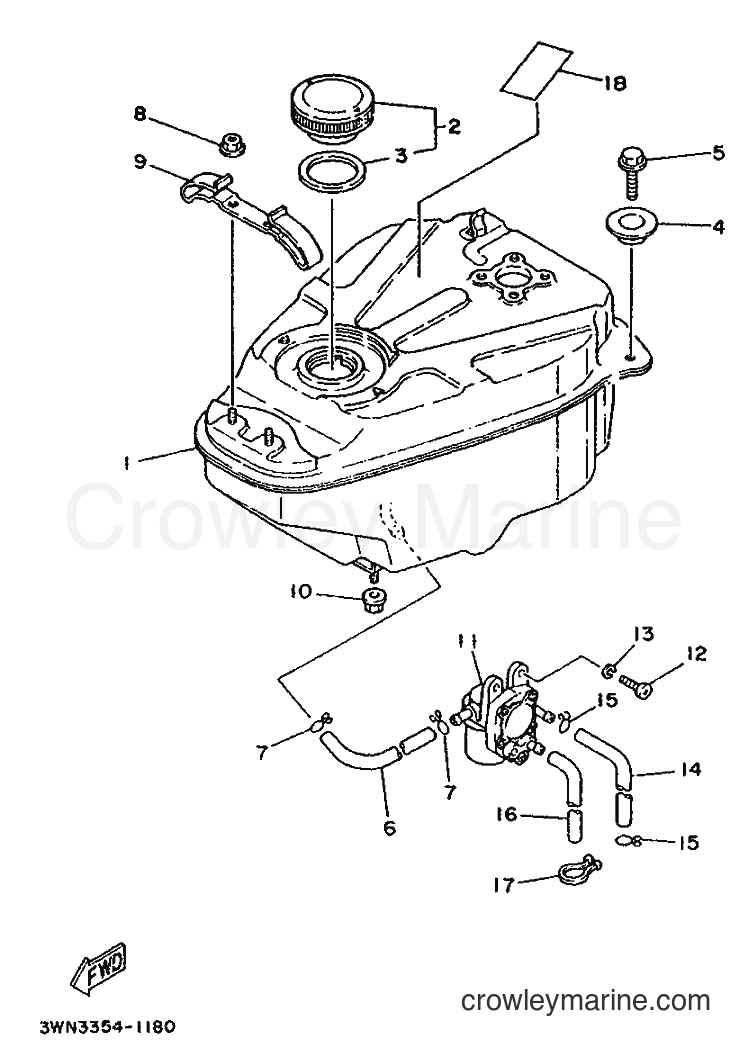 1991 Scooter CR50Z - CR50Z (3WN3) [999] - FUEL TANK