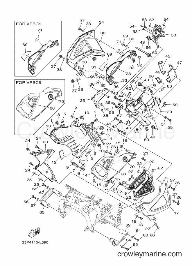 2012 Dirt Bike XT1200Z - XT1200Z (23P5) [010] - COWLING