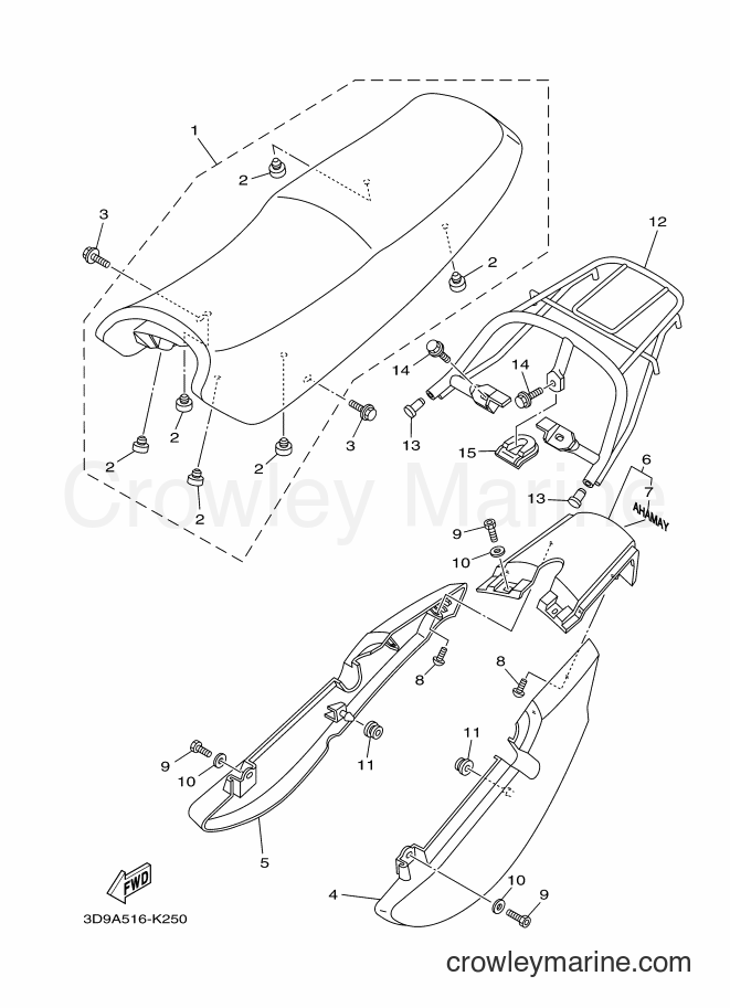 Yamaha Motors YBR125ESD (3D9A) [010] - SEAT