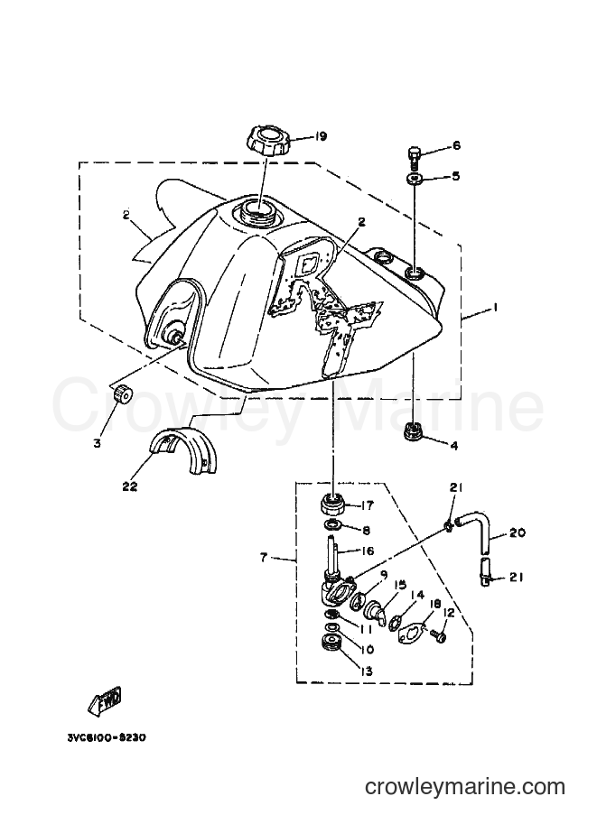 1995 Dirt Bike RT180 - RT180 (4BN4) [010] - FUEL TANK