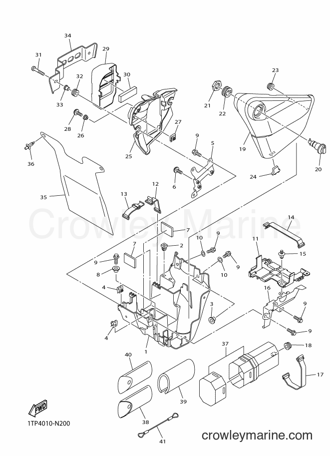 Yamaha Motors XVS950CU (1TP4) [010] - SIDE COVER