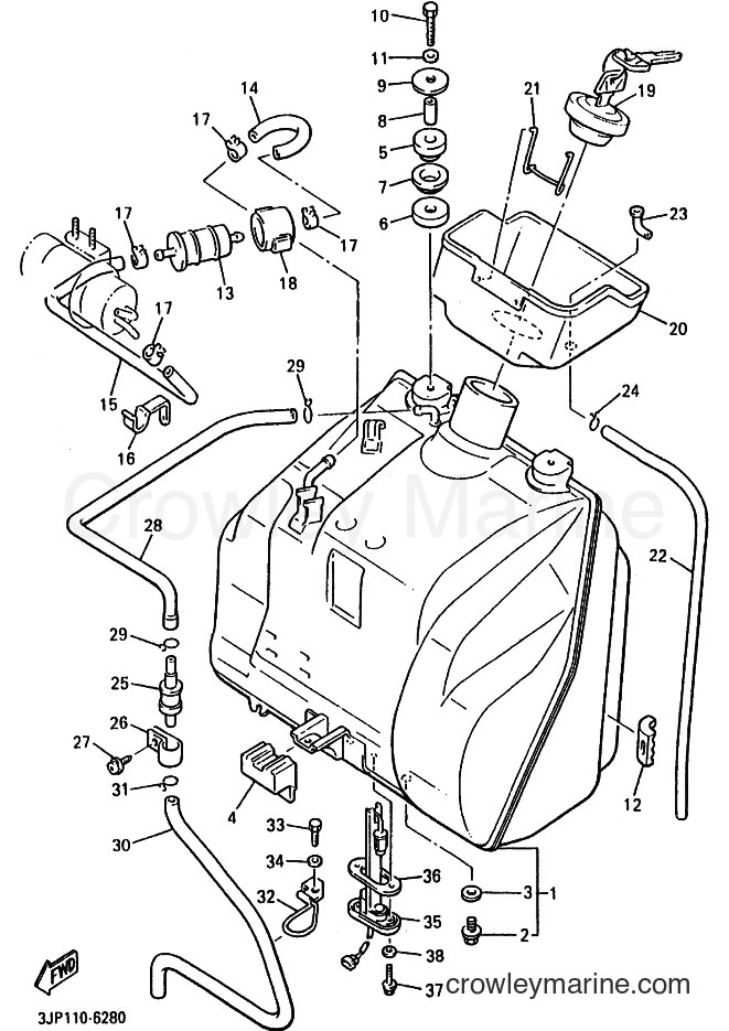 2001 Cruiser VMX12 - VMX12 (3LRD) [010] - FUEL TANK