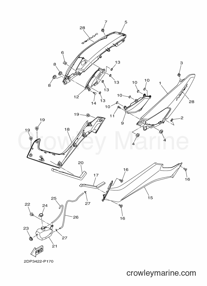 2015 Street Bike GPD150-A - GPD150-A (2DP3) [010] - SIDE COVER