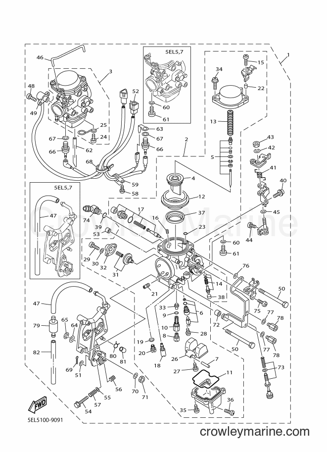 1999 Cruiser XVS1100 - XVS1100 (5EL7) [010] - CARBURETOR