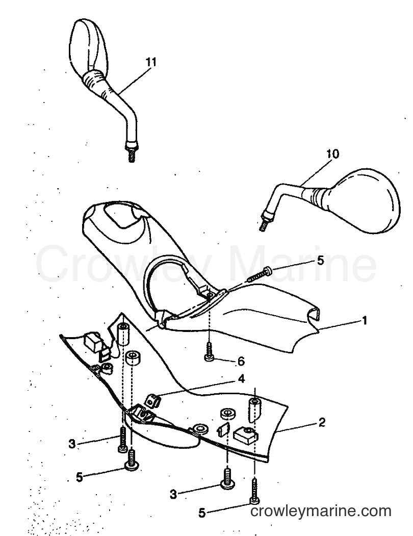 1999 Scooter YH50 - YH50 (5KG1) [010] - COWLING 1