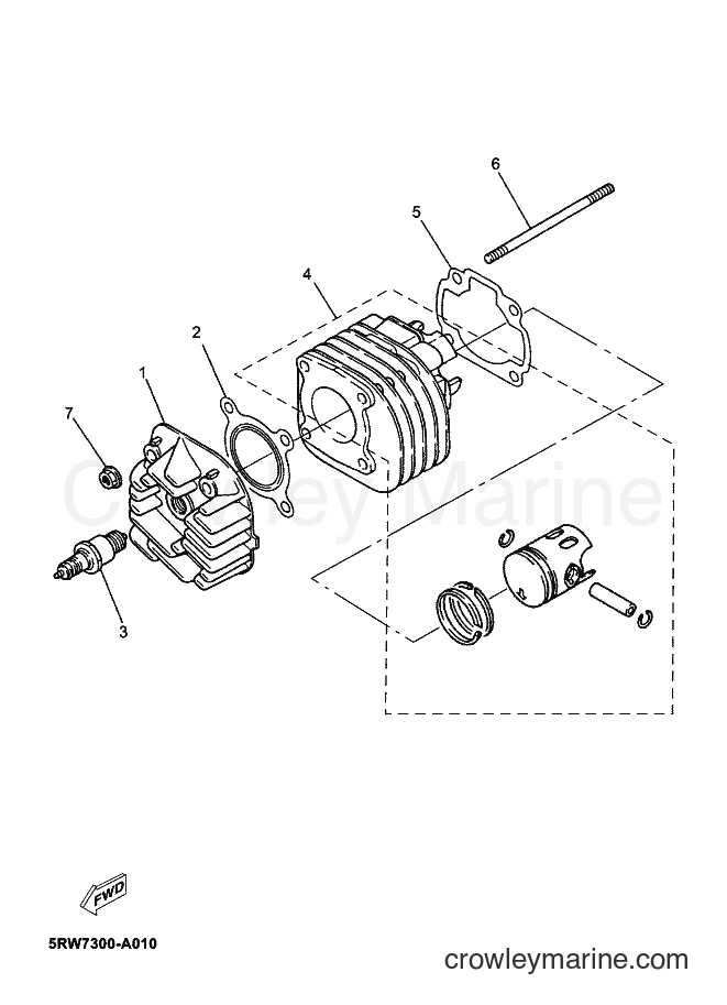Yamaha Motors YN50M (5RNS) [010] - CYLINDER
