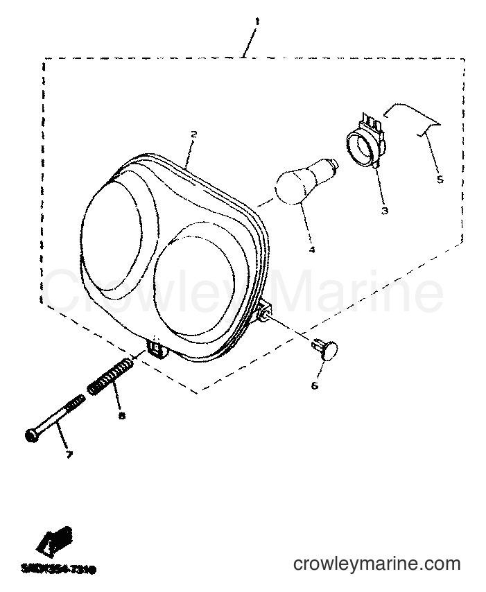 2001 Scooter YN50 - YN50 (5MRB) [010] - HEADLIGHT