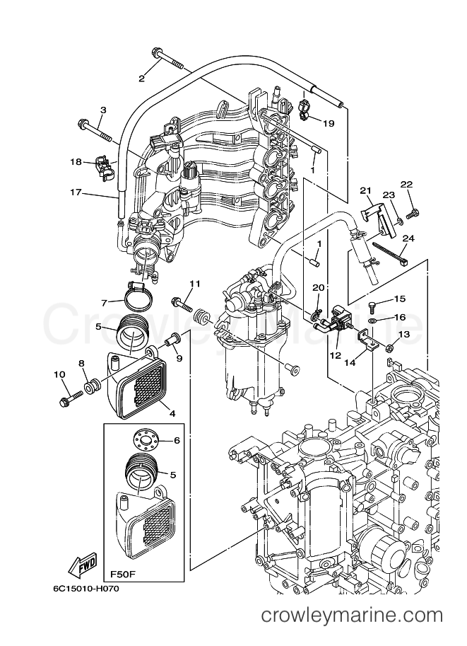 Yamaha Motors F60CEHT L (6C56) [170] - INTAKE 2