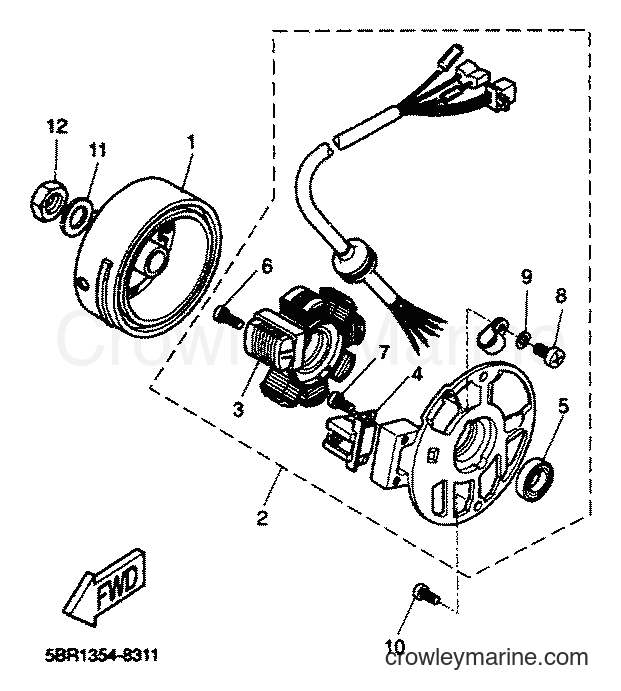 2001 Scooter YQ50 - YQ50 (5PU1) [020] - GENERATOR