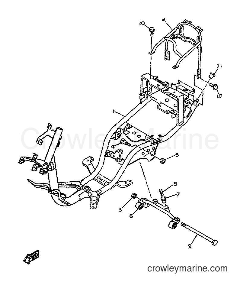 Yamaha Motors YA50F (4SN2) [999] - FRAME