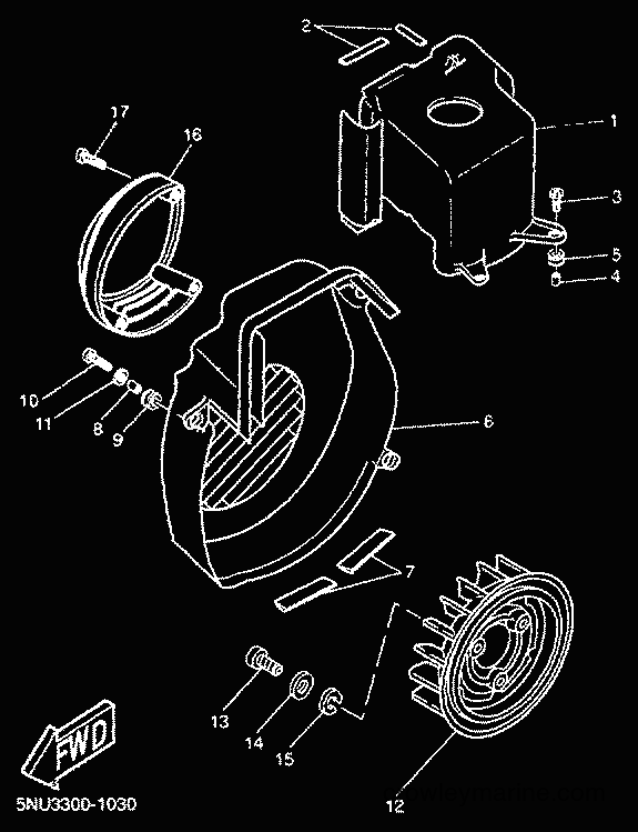2001 Scooter CW50RS - CW50RS (5FXM) [040] - AIR SHROUD & FAN