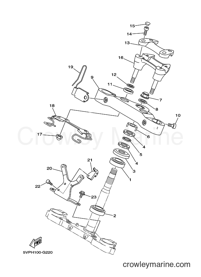 2009 Cruiser XV1700ATS - XV1700ATS (2D9H) [020] - STEERING