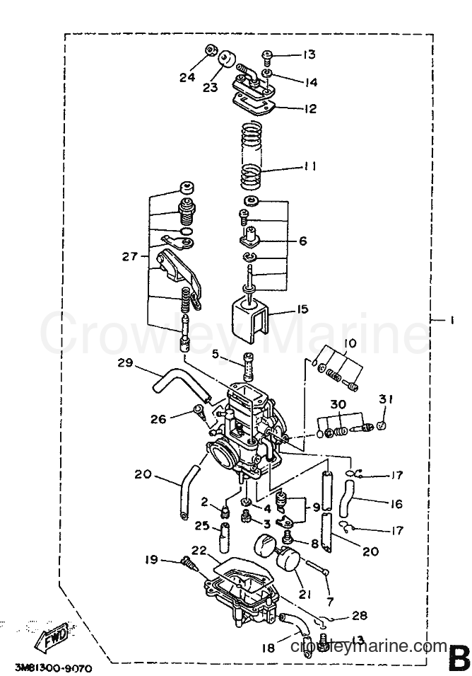 Yamaha Motors DT125R (3NC2) [999] - CARBURETOR