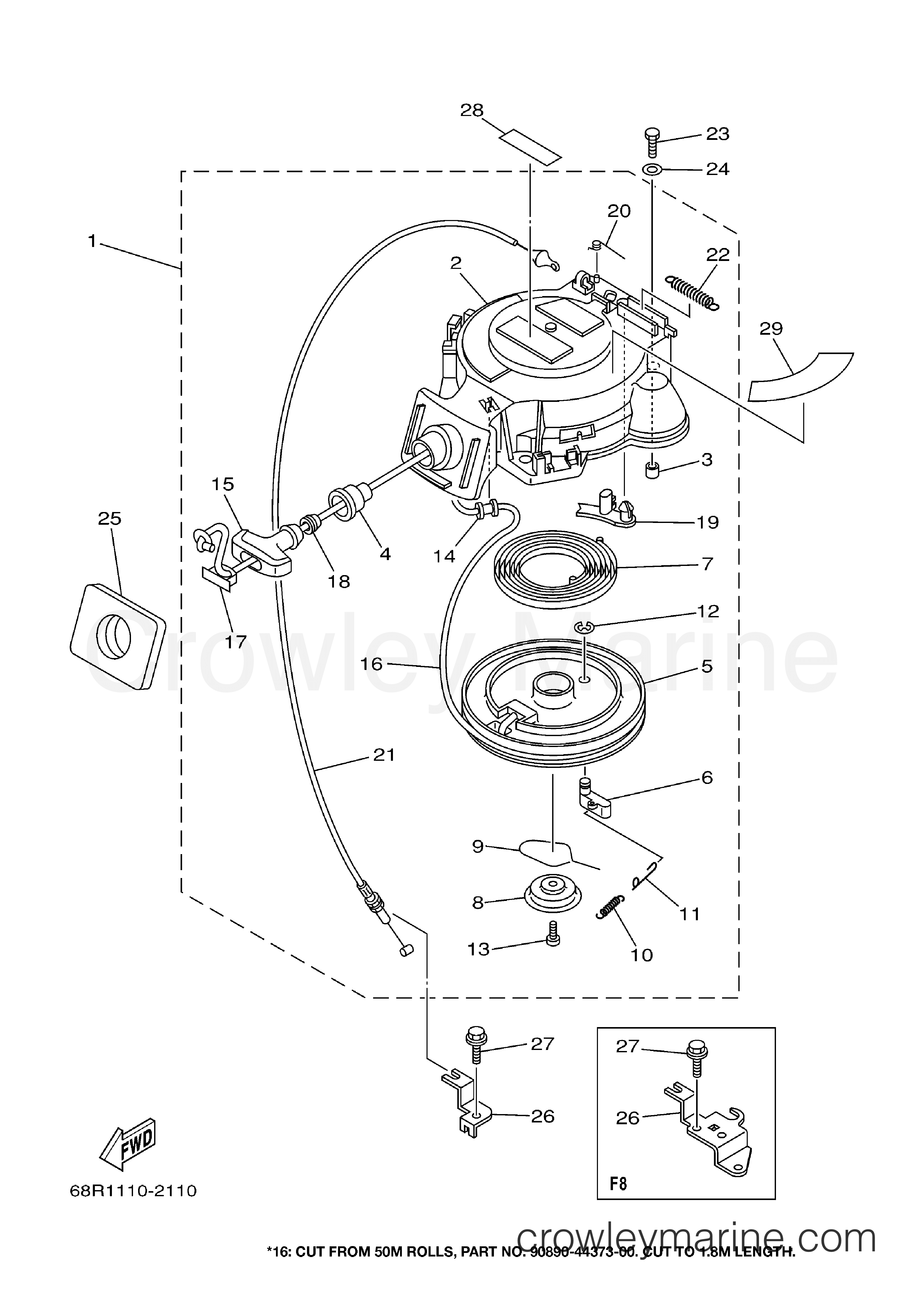 Yamaha Motors F6MLHB - STARTER