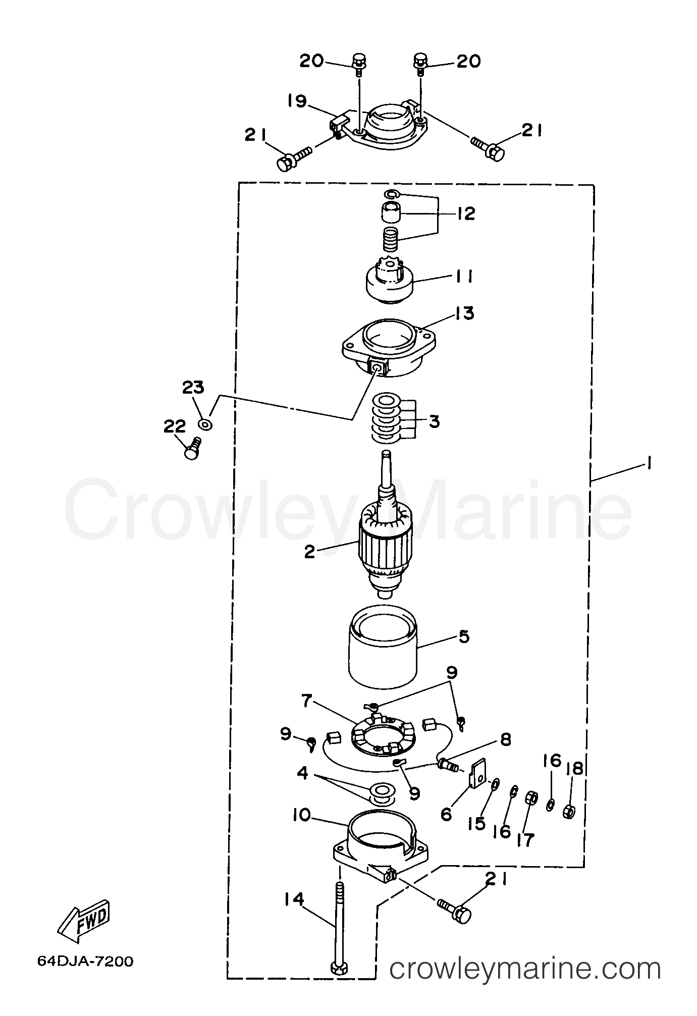 Yamaha Motors D150TLRV - STARTING MOTOR