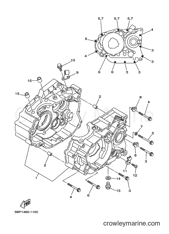 2013 Street Bike SX-4 - SX-4 (54D3) [010] - CRANKCASE