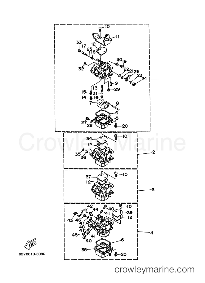 Yamaha Motors T50TLR (64J) [050] - CARBURETOR