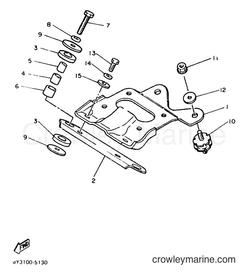Yamaha Motors ET340 (84W) [999] - ENGINE BRACKET