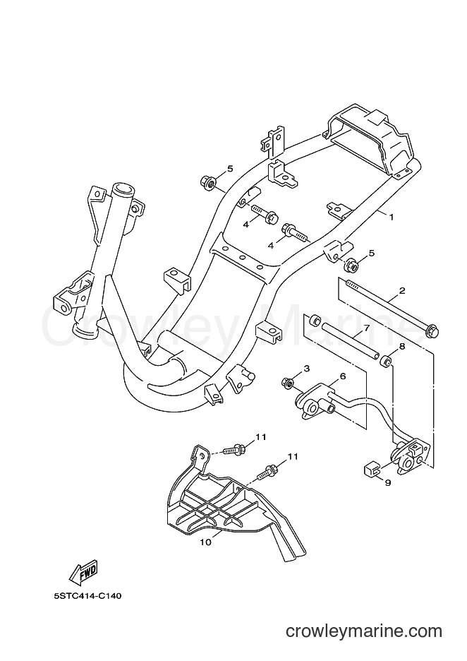 Yamaha Motors XC50 (3D16) [010] - FRAME