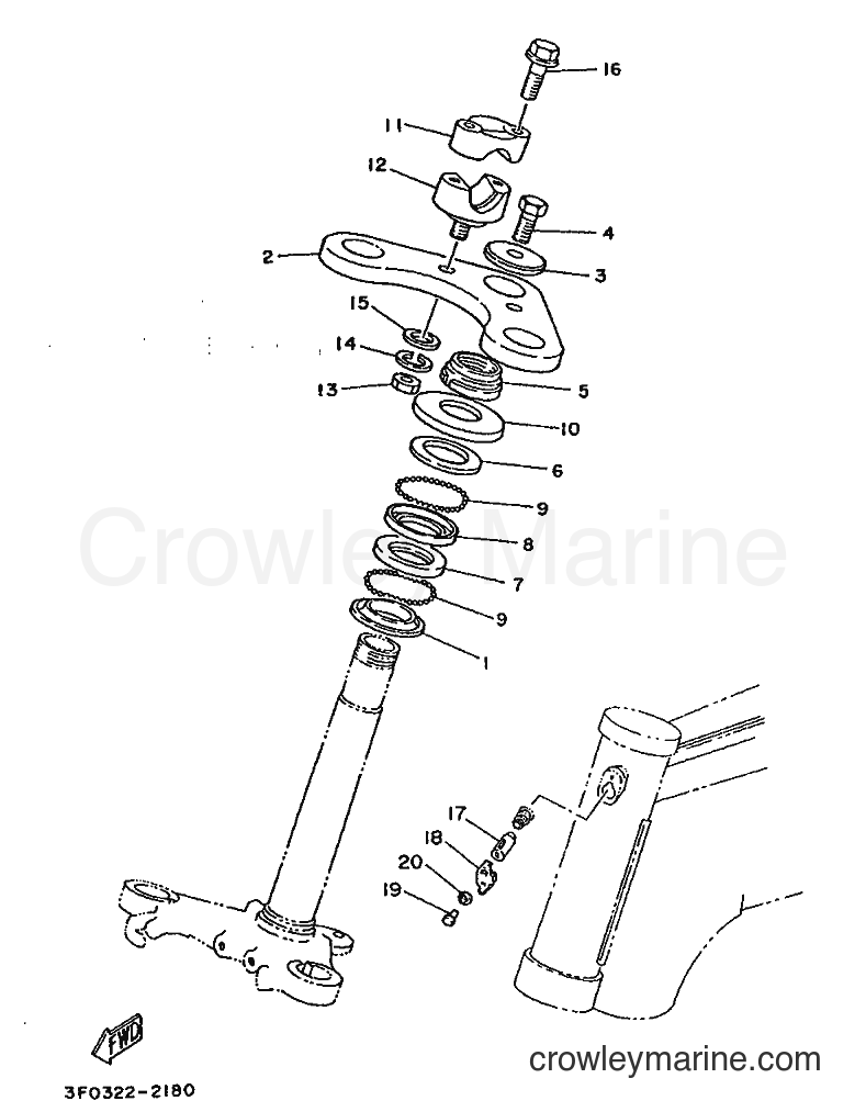 1988 Scooter FS1 - FS1 (3AV) [999] - STEERING