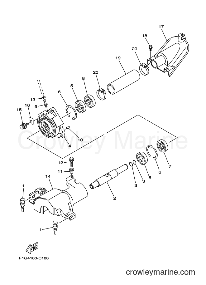 Yamaha Motors GP1300R (F1G5) [01A] - JET UNIT 2