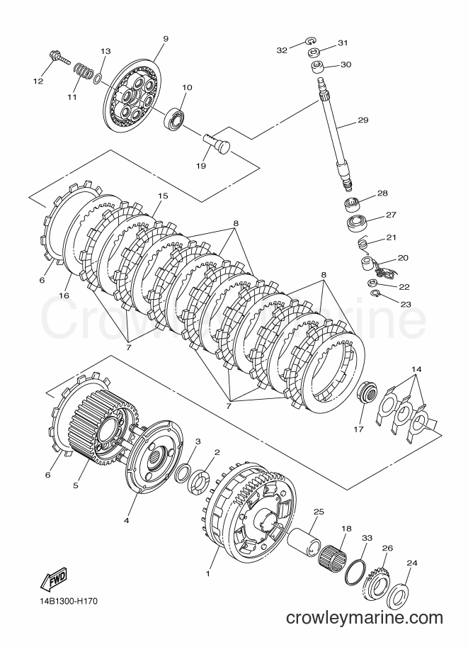 Yamaha Motors YZF-R1 (45B3) [010] - CLUTCH