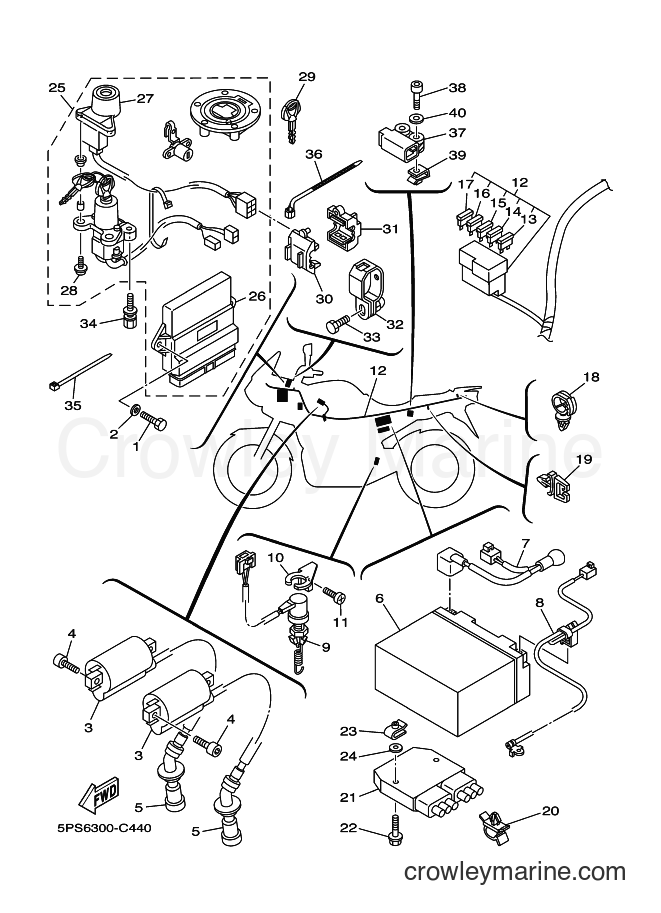 2008 Street Bike TDM900 - TDM900 (5PSE) [010] - ELECTRICAL 1