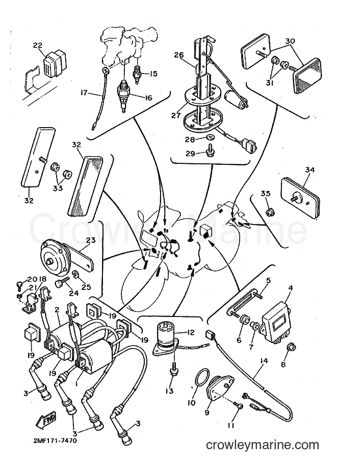 1988 Sport Bike FZ750 - FZ750 (2MF0) [010] - ELECTRICAL 1