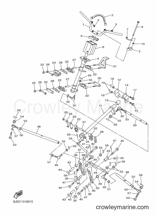Yamaha Motors VK10D (8JE5) [030] - STEERING
