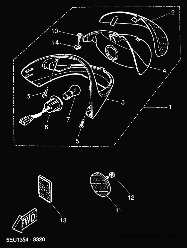 2000 Scooter YH50 - YH50 (5JB4) [030] - TAILLIGHT