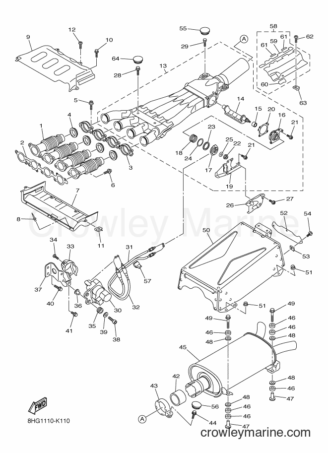2012 Snowmobile RX10ST2 - RX10ST2 (8HN4) [010] - EXHAUST