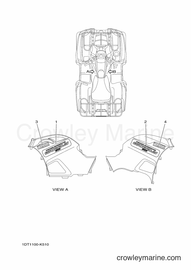 Yamaha Motors YFM700FWAD (1DTA) [010] - GRAPHICS