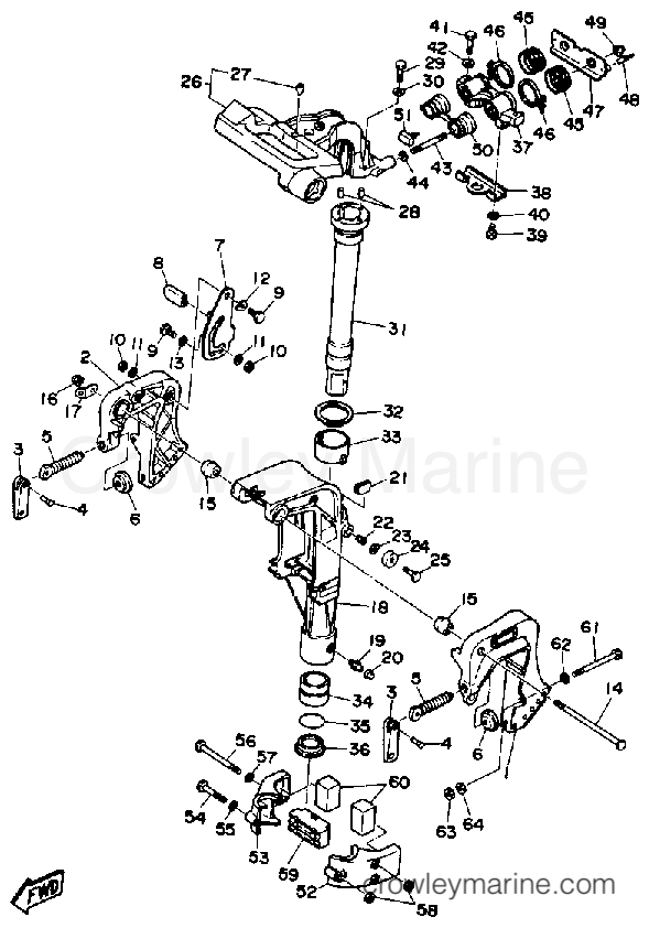 Yamaha Motors F9.9MSHP - BRACKET 1