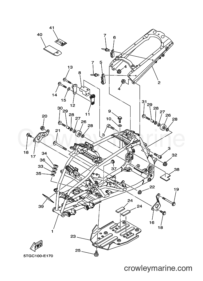 Yamaha Motors YFZ450 (5D36) [010] - FRAME