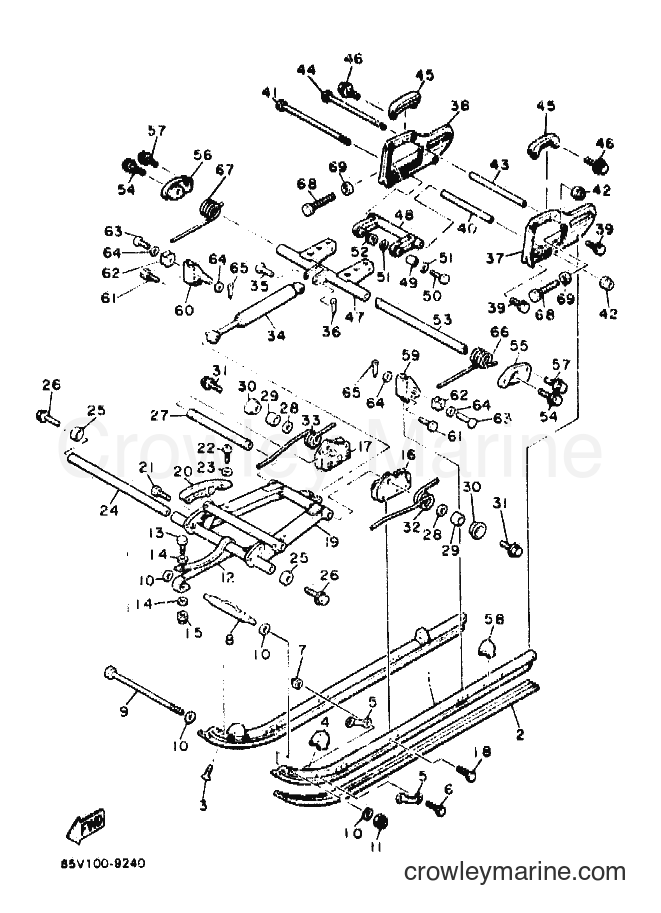 1990 Snowmobile ET400TP - ET400TP (87W1) [010] - TRACK SUSPENSION 2