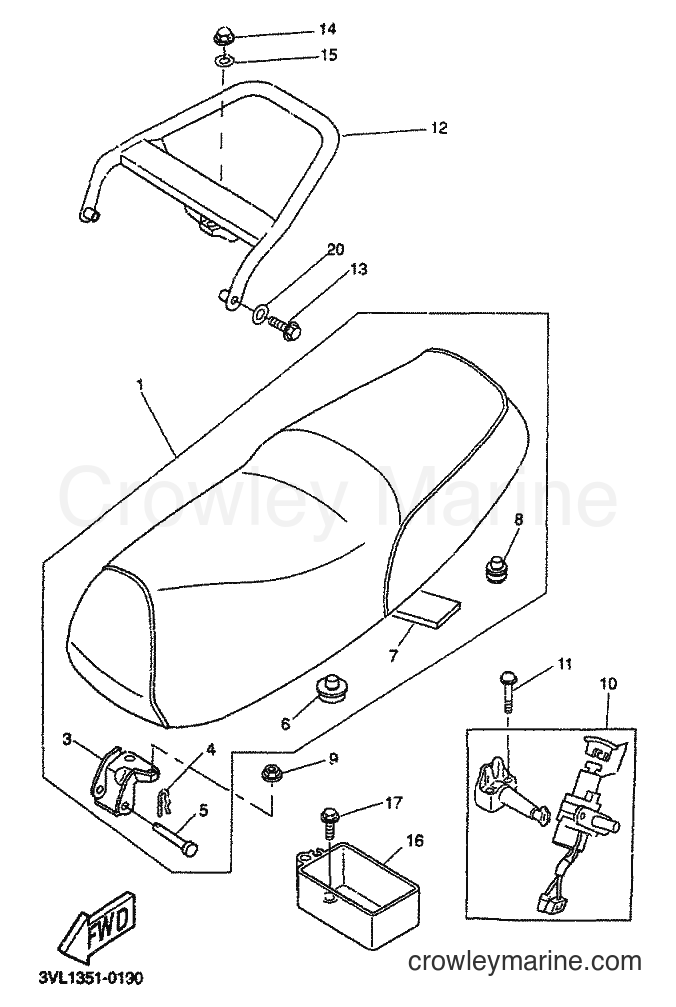1999 Scooter CW50 - CW50 (4VVP) [010] - SEAT & CARRIER