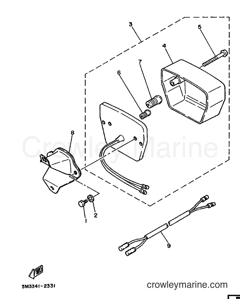 1986 Scooter DT50M - DT50M (1JY) [999] - TAILLIGHT