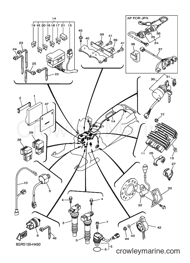 2009 Snowmobile RPZ50MP - RPZ50MP (8GR6) [010] - ELECTRICAL 1