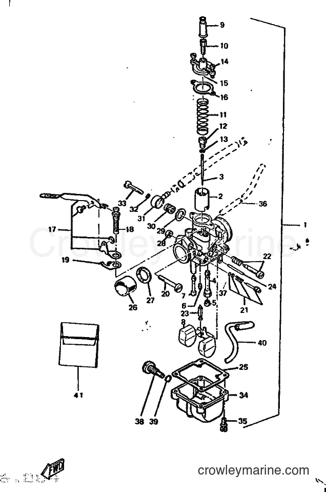 1995 Scooter DT50R - DT50R (4CT4) [999] - CARBURETOR