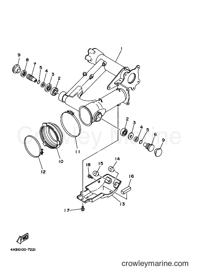 1999 ATV YFM350UB - YFM350UB (5FE4) [020] - REAR ARM
