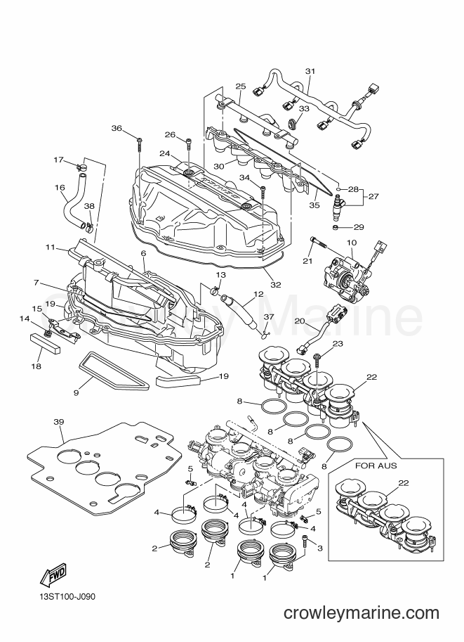 2011 Sport Bike YZF-R6 - YZF-R6 (1JS7) [010] - INTAKE