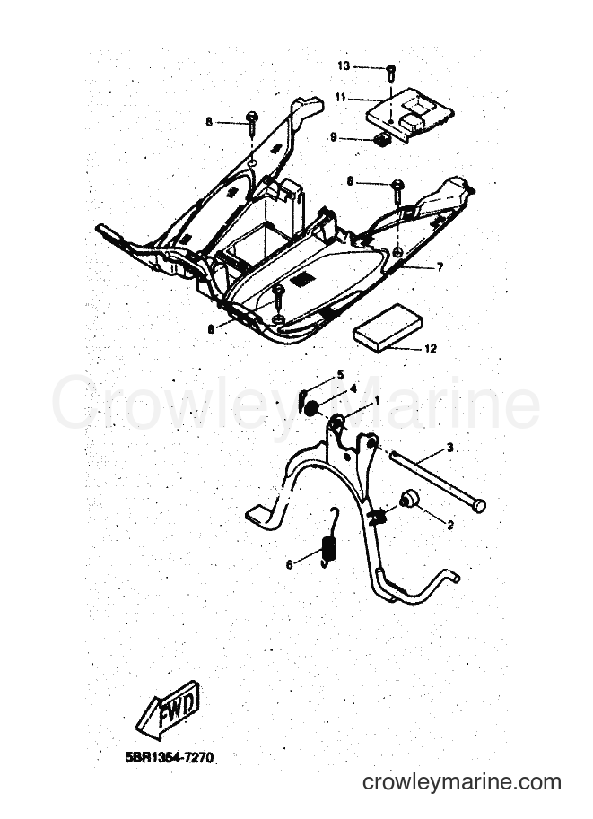 1998 Scooter YQ50 - YQ50 (5DR4) [010] - STAND & FOOTREST